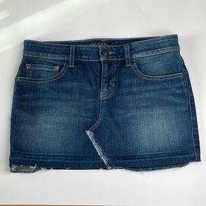Vintage low rise GUESS denim mini skirt